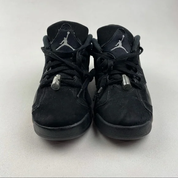 Nike Air Jordan 6 Retro Low GG Size 7Y (768878 022) Black/Sunblush/Silver - Picture 2 of 6